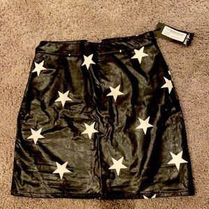 Nasty gal star leather skirt